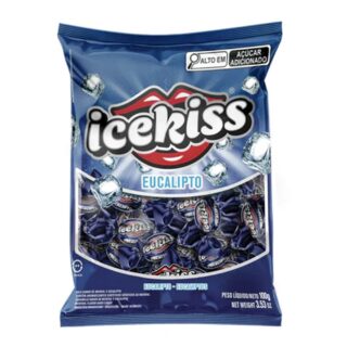 BALA DURA ICEKISS EUCALIPTO PACOTE 100 G