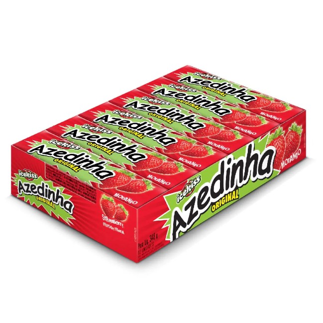 DROPS ICEKISS AZEDINHA MORANGO DISPLAY C/ 12 UNIDADES